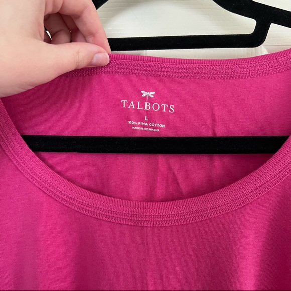 pink talbots t shirt - Picture 2 of 3